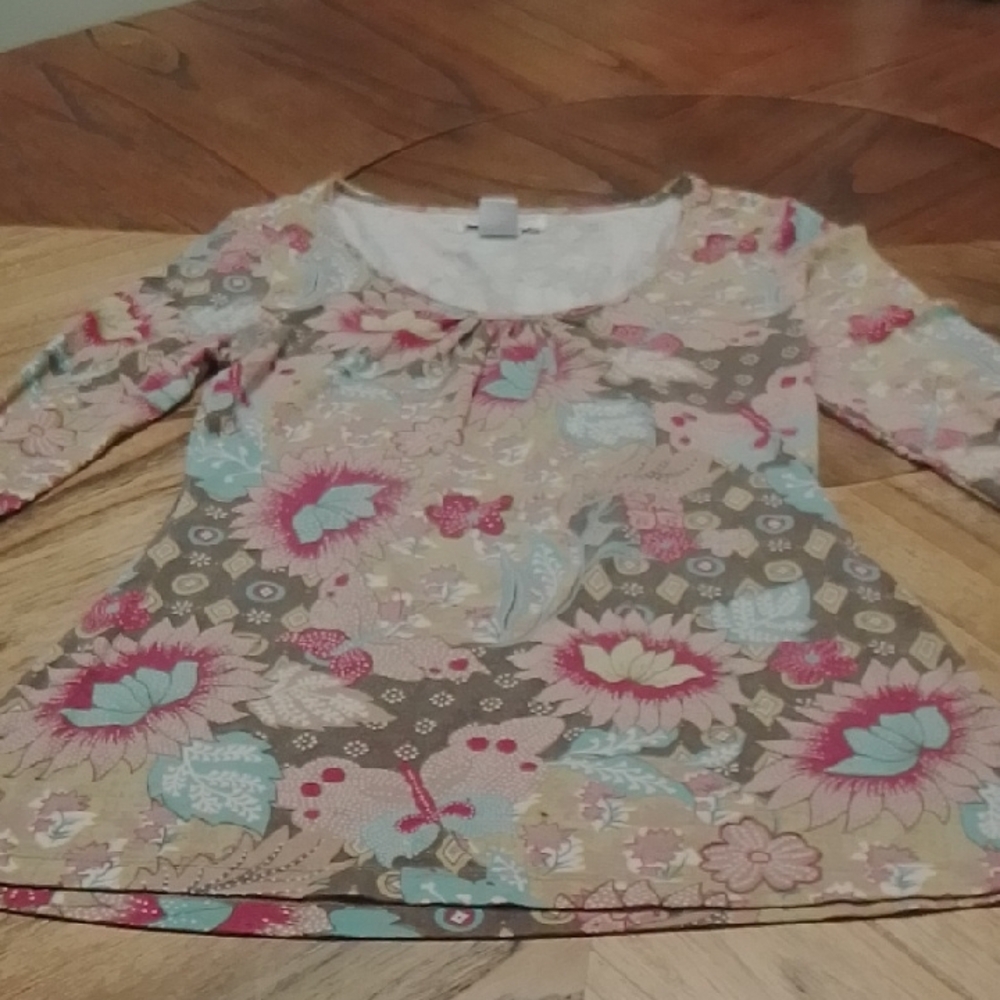 Floral - Multicolor Quarter Sleeve Top